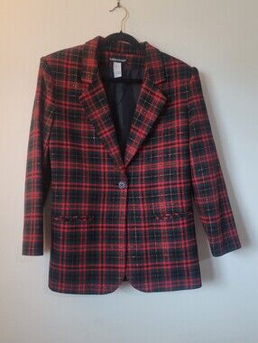 Vintage, Wool Christmas Blazer SAVVANAH size 12